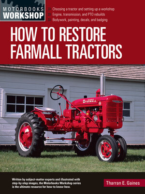 cover image of How to Restore Farmall Tractors